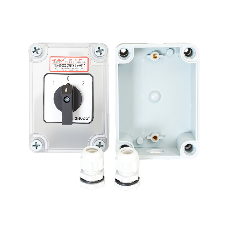 ZHUCO SZW26-20/D202.2TWBF 1-0-2 трехпозиционный 2-секционный переключатель