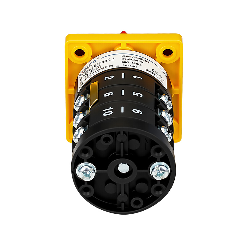 ZHUCO HZ5B-10/B005.3 1-0-2 Трехпозиционный трехсекционный самосбрасывающийся комбинированный переключатель