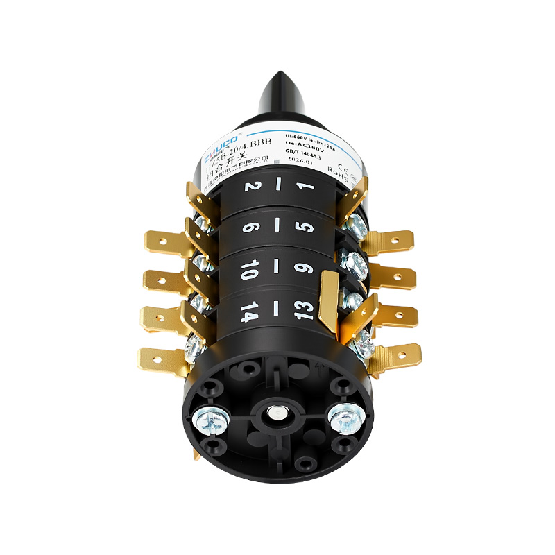 ЧЖУКО HZ5B-204.BBB 0-1-2-3-4-5-6 7-позиционный 4-секционный комбинированный переключатель