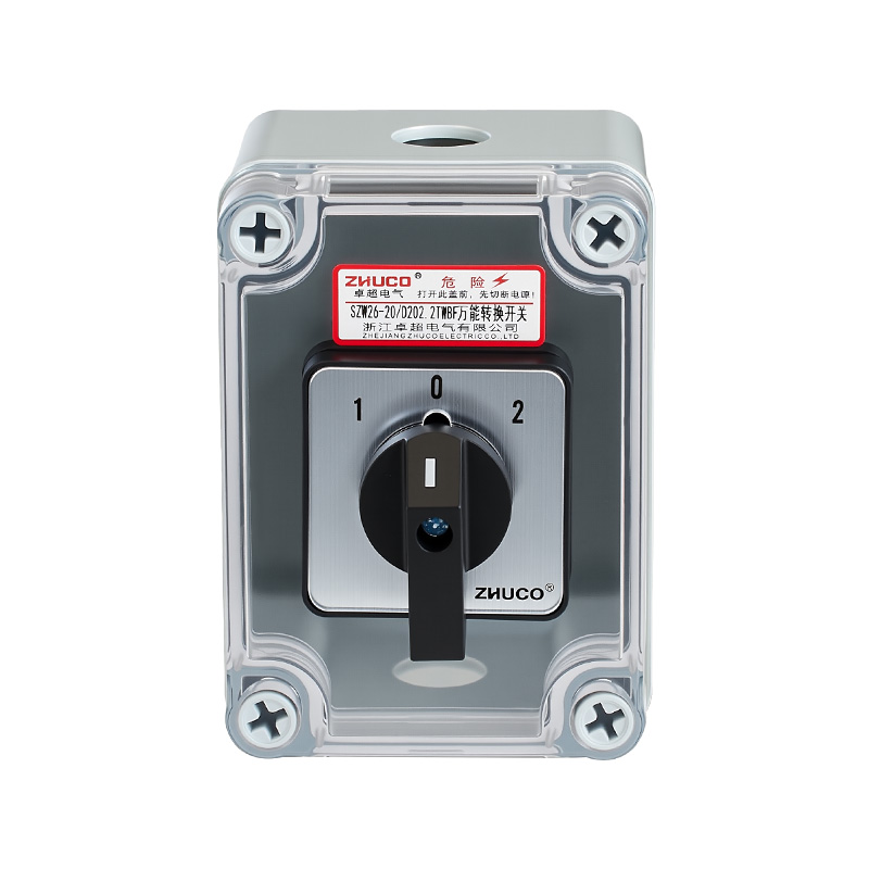 ZHUCO SZW26-20/D202.2TWBF 1-0-2 трехпозиционный 2-секционный переключатель