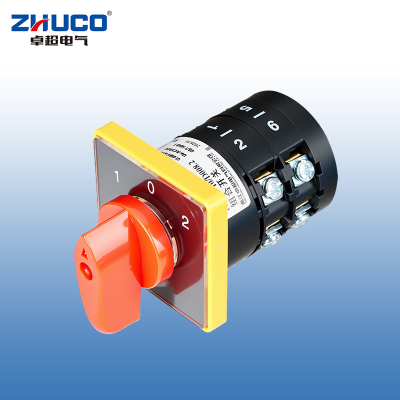 ZHUCO HZ5B-10/D008.2 1-0-2 Трехпозиционный двухсекционный комбинированный переключатель