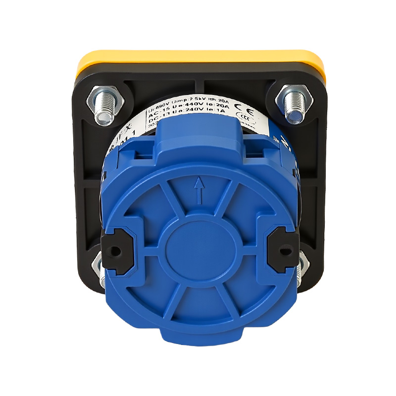 ZHUCO SZW26-20/D101.1 Серебряная панель с красной ручкой ВКЛ-ВЫКЛ-ВКЛ Трехпозиционный односекционный переключатель