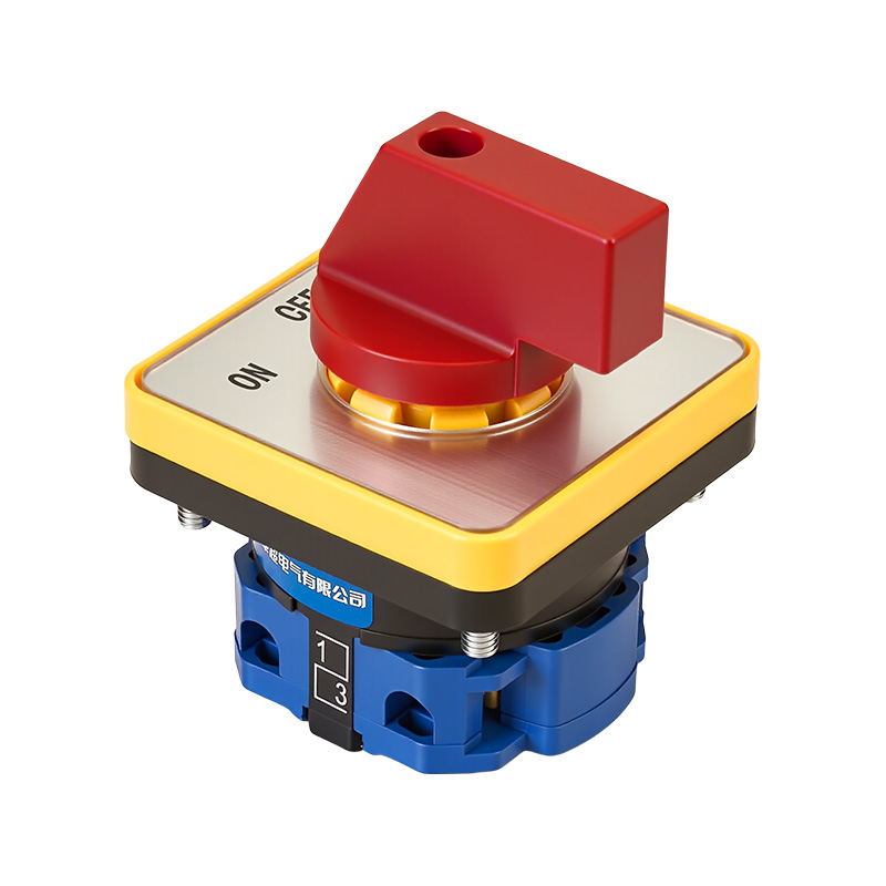 ZHUCO SZW26-20/D101.1 Серебряная панель с красной ручкой ВКЛ-ВЫКЛ-ВКЛ Трехпозиционный односекционный переключатель