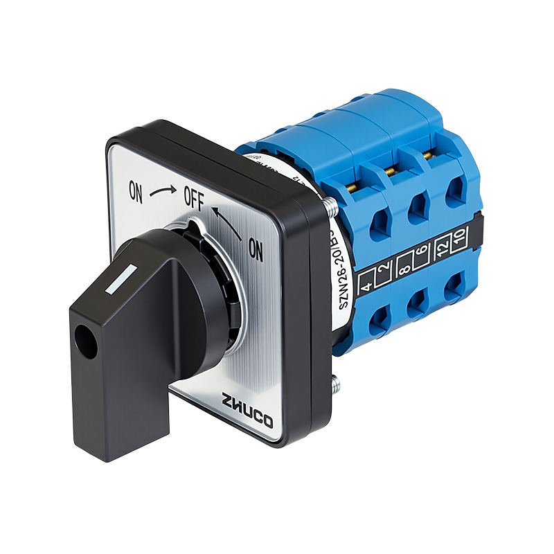 ZHUCO SZW26-20/B303.3 ВКЛ-ВЫКЛ-ВКЛ Трехпозиционный трехсекционный самосбрасывающийся переключатель