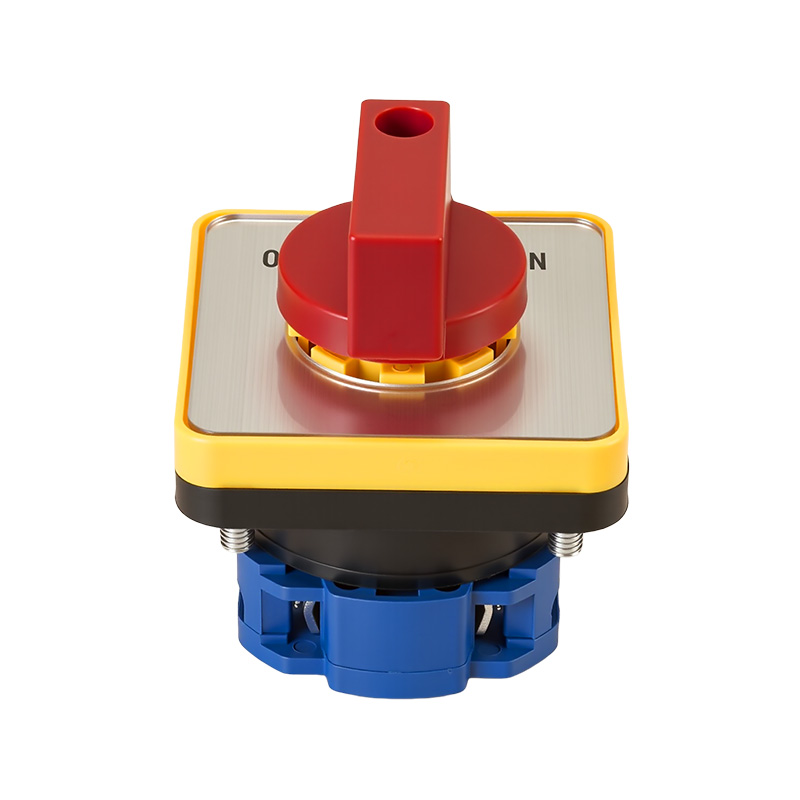 ZHUCO SZW26-20/D101.1 Серебряная панель с красной ручкой ВКЛ-ВЫКЛ-ВКЛ Трехпозиционный односекционный переключатель