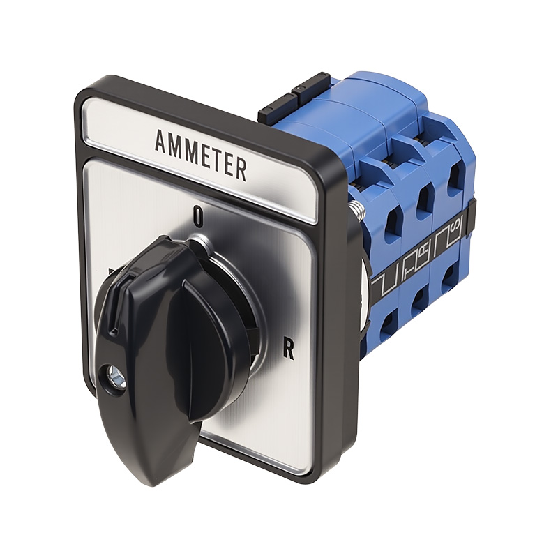 ZHUCO SZW26-20/LH3.3 Круглый длинный панельный трехпозиционный трехканальный переключатель тока 0-RST