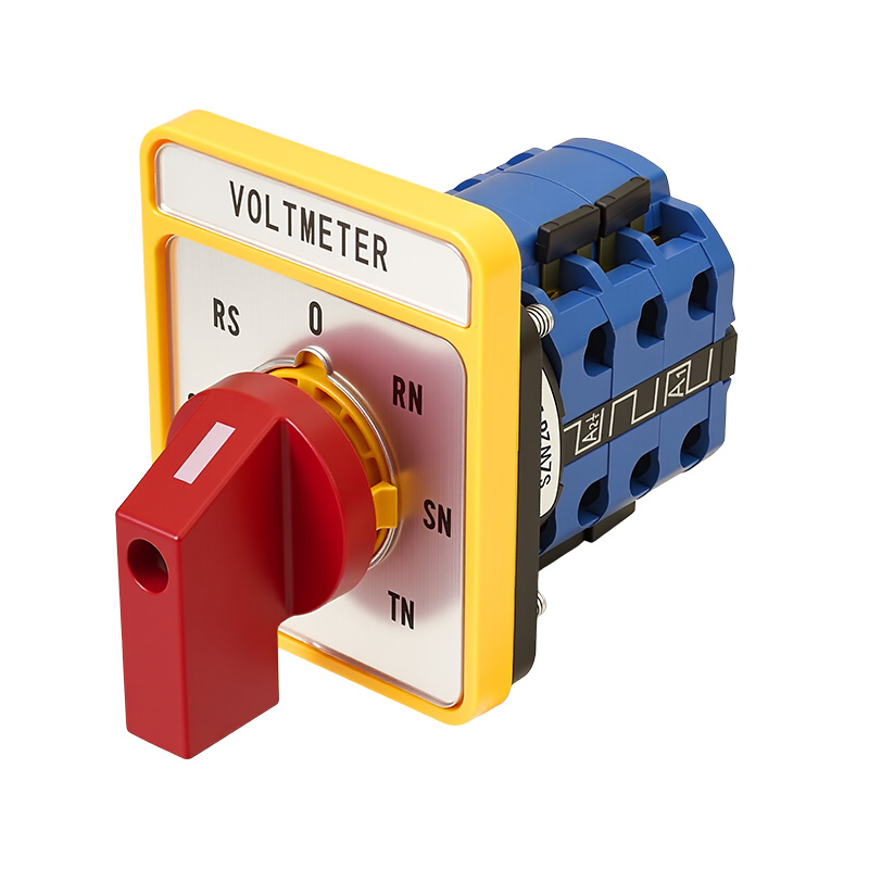 ZHUCO SZW26-20/YH5.3HH Длинная серебристая панель с красной ручкой, семипозиционный трехканальный переключатель напряжения