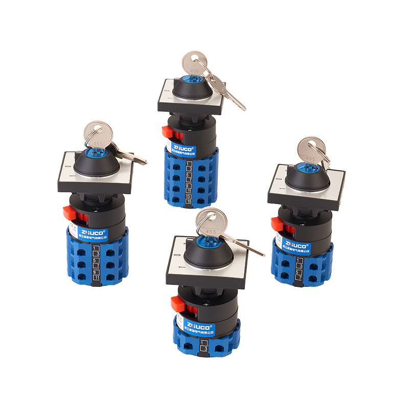 ZHUCO SZW26-20C/D202.2Y Трехпозиционный двухсекционный запираемый одноотверстийный монтажный переключатель