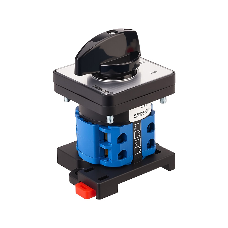 ZHUCO SZW26-20 D202.2-B11R Трехпозиционный двухсекционный переключатель крепления на DIN-рейку