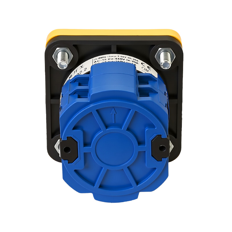 ZHUCO SZW26-20D/202.2 Серебряная панель с красной ручкой 1-0-2 трехпозиционный двухсекционный переключатель