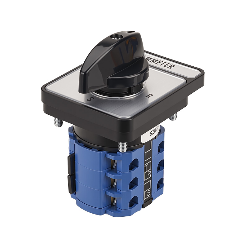 ZHUCO SZW26-20/LH3.3 Круглый длинный панельный трехпозиционный трехканальный переключатель тока 0-RST