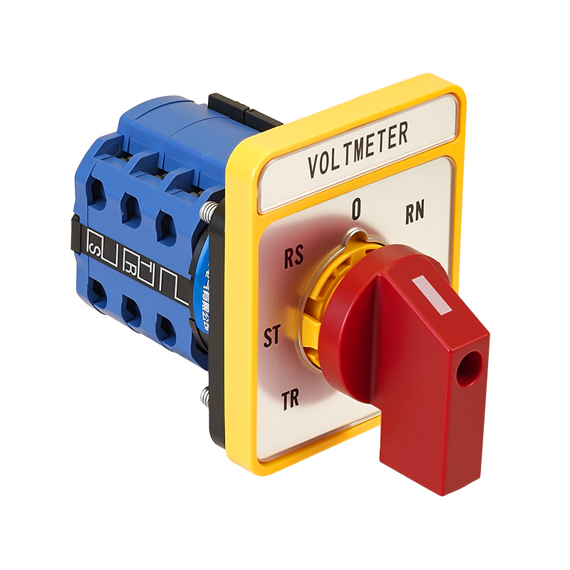 ZHUCO SZW26-20/YH5.3HH Длинная серебристая панель с красной ручкой, семипозиционный трехканальный переключатель напряжения