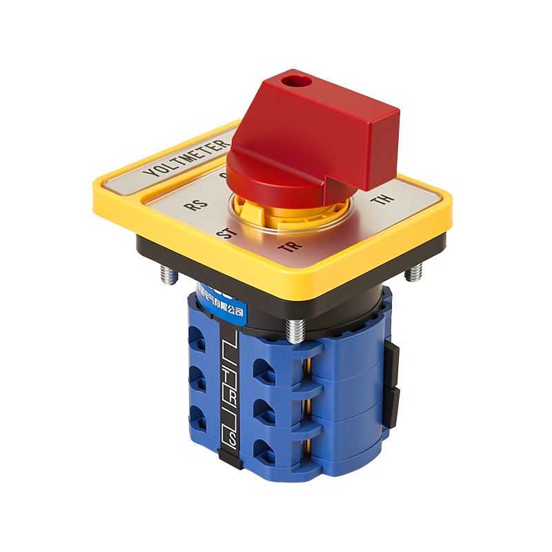 ZHUCO SZW26-20/YH5.3HH Длинная серебристая панель с красной ручкой, семипозиционный трехканальный переключатель напряжения