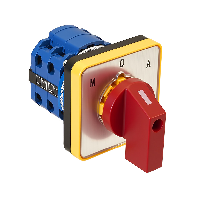 ZHUCO SZW26-20D/202.2 Серебряная панель с красной ручкой 1-0-2 трехпозиционный двухсекционный переключатель