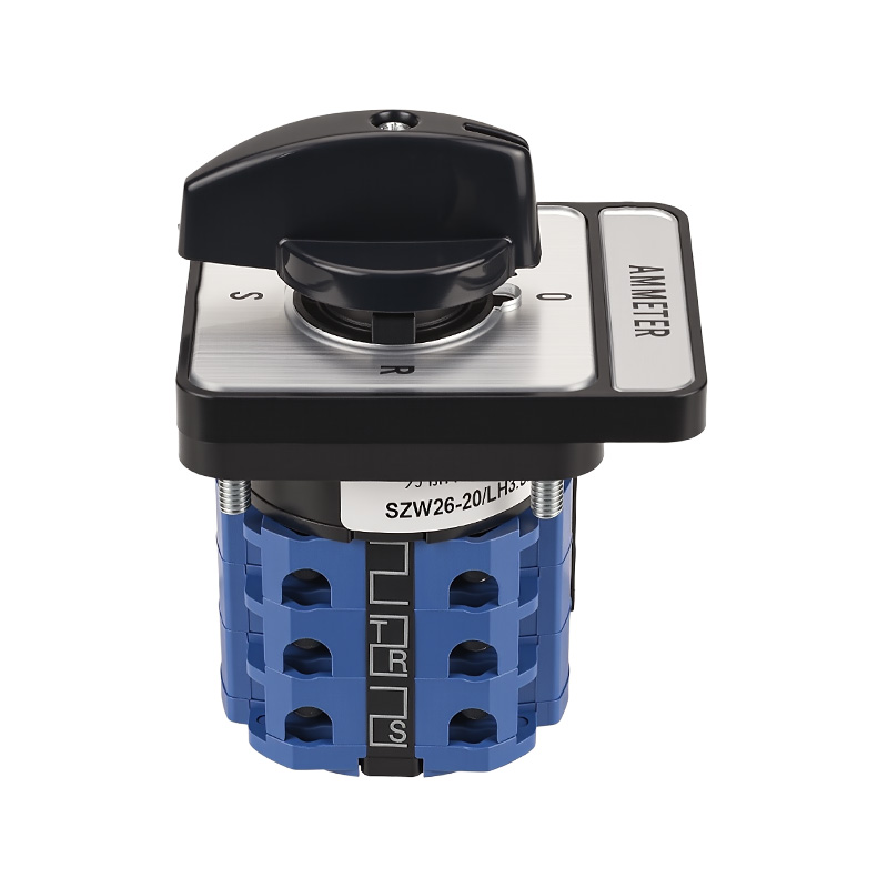 ZHUCO SZW26-20/LH3.3 Круглый длинный панельный трехпозиционный трехканальный переключатель тока 0-RST