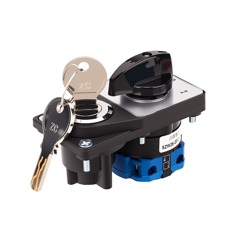 ZHUCO SZW26-20/D101.1YS Трехпозиционный односекционный переключатель с электронным замком