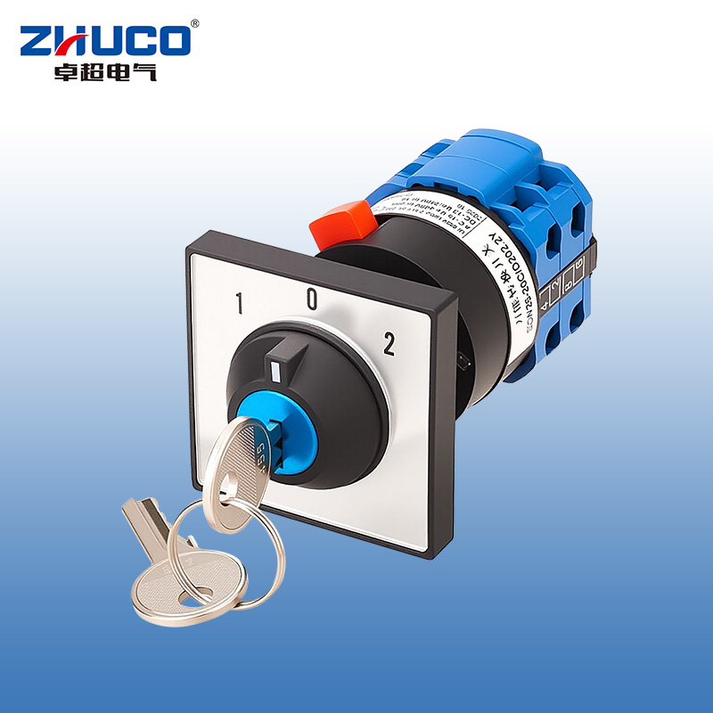 ZHUCO SZW26-20C/D202.2Y Трехпозиционный двухсекционный запираемый одноотверстийный монтажный переключатель