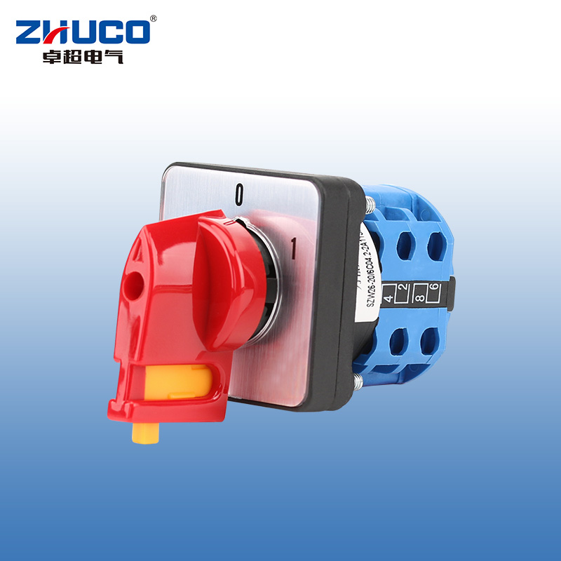 ZHUCO SZW26-20/C04.2-2A11SAE0496220-1F Двухпозиционный двухсекционный переключатель с нажимным замком