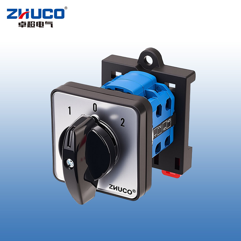 ZHUCO SZW26-20 D202.2-B11R Трехпозиционный двухсекционный переключатель крепления на DIN-рейку