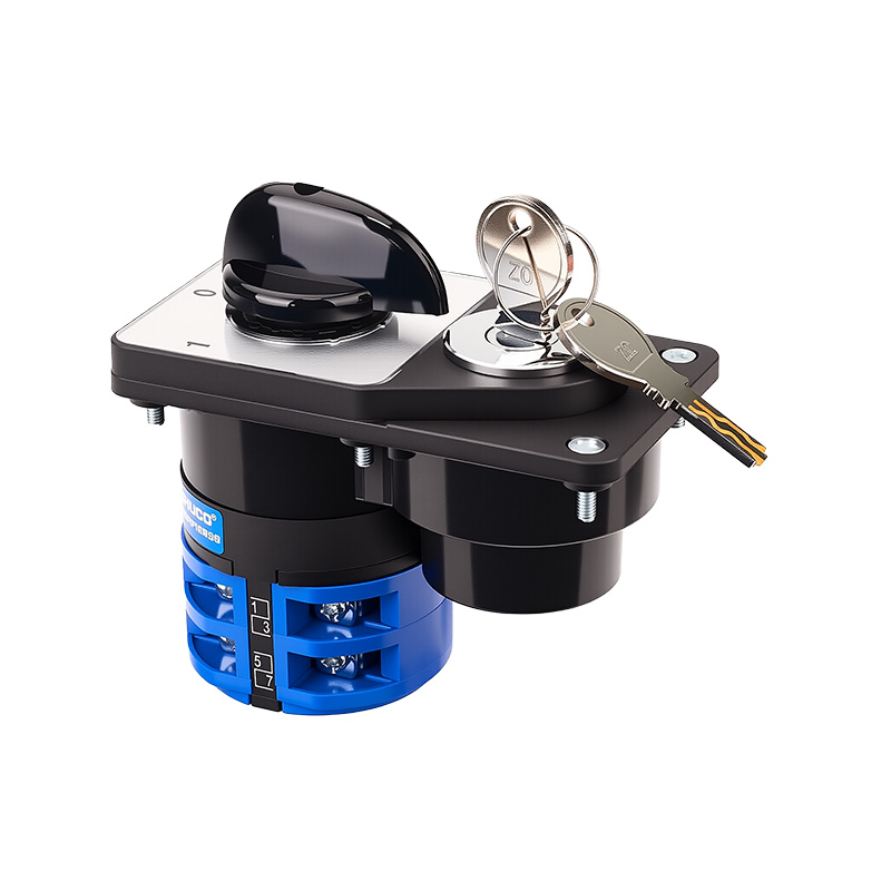 ZHUCO SZW26-32/D202.2YS 1-0-2 Трехпозиционный двухсекционный переключатель с электронным замком