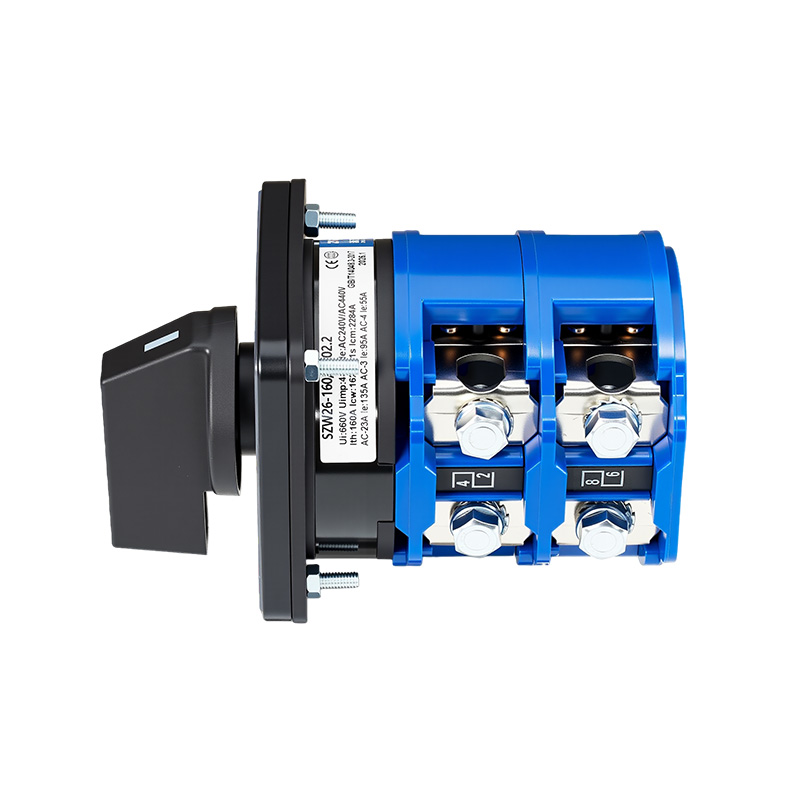 ZHUCO SZW26-160/D202.2 1-0-2 Трехпозиционный двухсекционный сильноточный переключатель